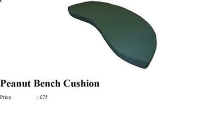 Picture of Peanut bench cushion